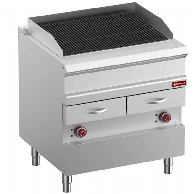 Produit De Marque Grill vapeur électrique, grille en fonte ""double face"", module 1/1