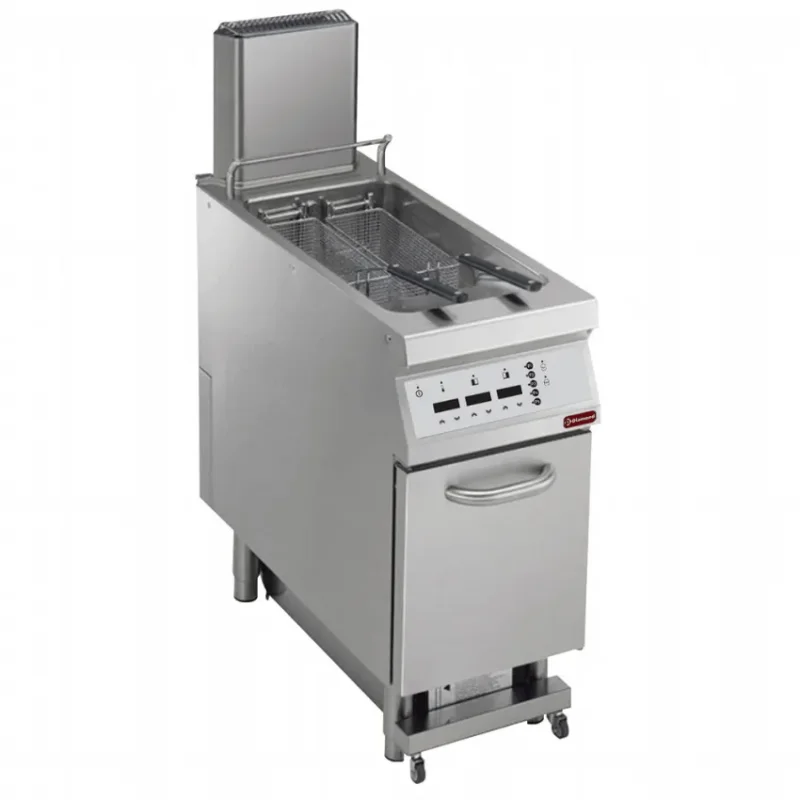 Prix Promo Friteuse gaz 1 cuve en ""y"" 23 litres, sur meuble, ""digit"" dim. 400x900xh850/920
