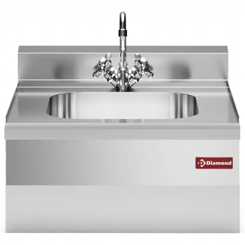 Evier 400x400xh200, avec robinet mélangeur et siphon - 600x600x280/400 mm Bon Marché