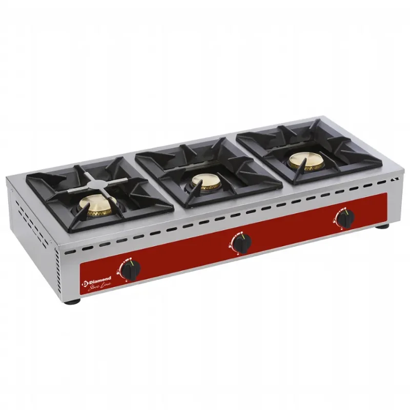 Paiement Sécurisé Réchaud de table - 3 feux vifs (7+5+7 kw)