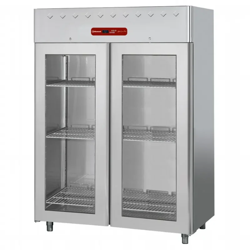 Armoire de congélation 1400 litres ventilée, 2 portes vitrées gn 2/1 Petit Prix
