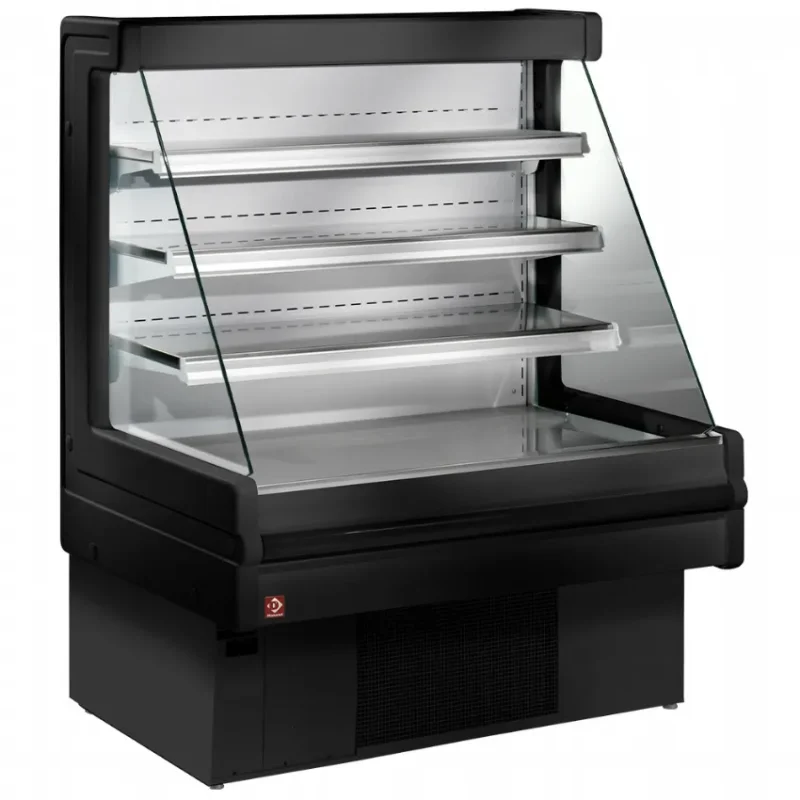 Vitrine mural mandy plus libre service réfrigéré noir ""ventilé"" dim. 1000x750xh1290 Dernière Chance