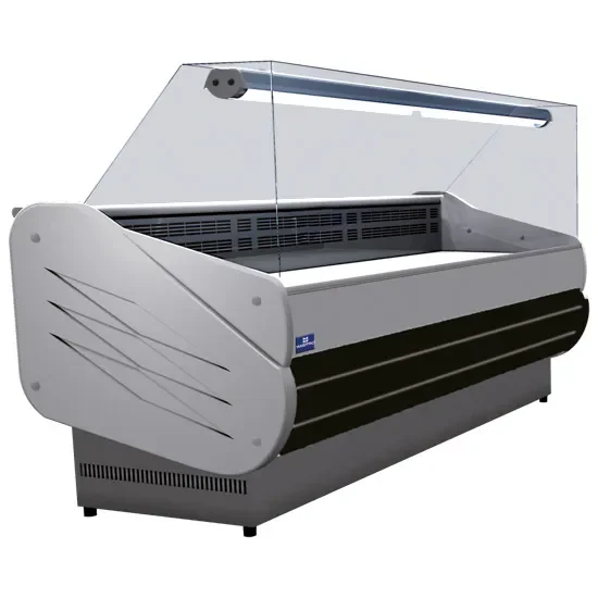 Vitrine réfrigérée vitre droite ventilée température +2/+5°c et 2000 x 900 x 1250 mm Nouvel Arrivage