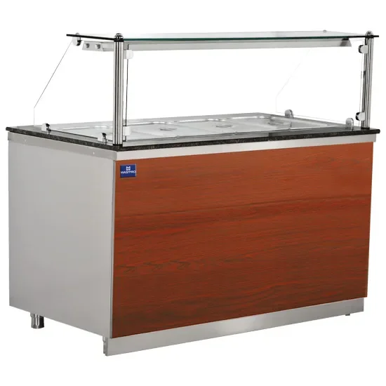 Meuble bain-marie vitre verticale avec 3gn1/1-150 température 90°c Promotion
