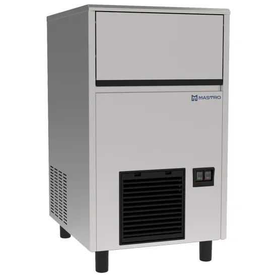 Offre Limitée Machine à glaçons à air avec réserve 47 kg/24h et stockage 28 kg