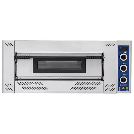 Bon Plan Four à pizza à gaz 1 chambre contrôle mécanique avec 6 pizzas diamètre 300 mm