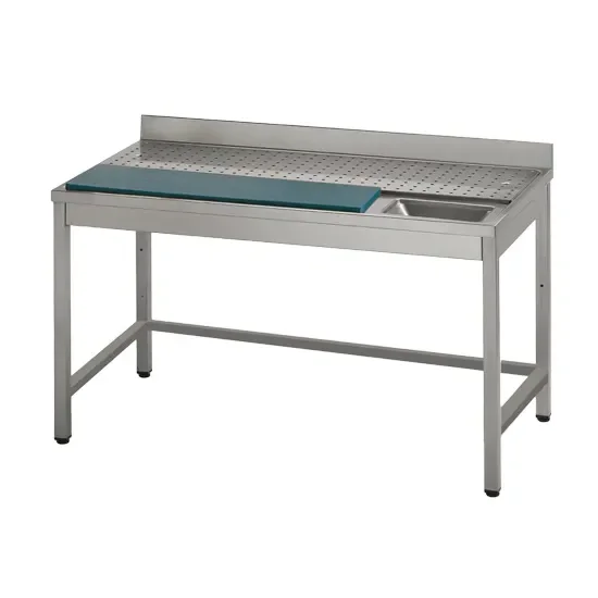 Table de préparation inox pour poisson format 1400 x 700 x 860 mm Vente Directe