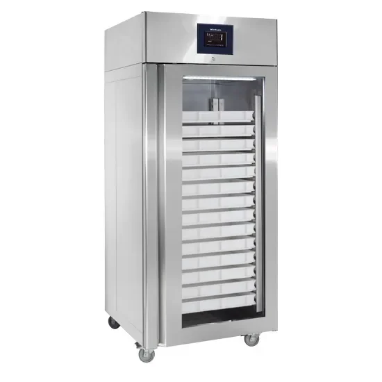 Produit De Marque Réfrigérateur pâtissier inox 1 porte vitrée température -2/+8°c et volume 850 l