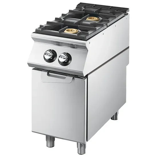 Affaire À Saisir Cuisinière à gaz 2 brûleurs sur soubassement avec portes puissance 16 kw