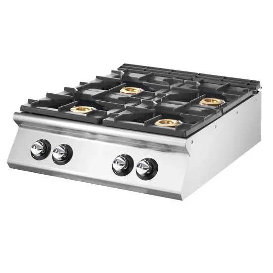 Meilleur Choix Cuisinière à gaz 4 brûleurs à poser puissance 36 kw - 800 x 900 x 250 mm