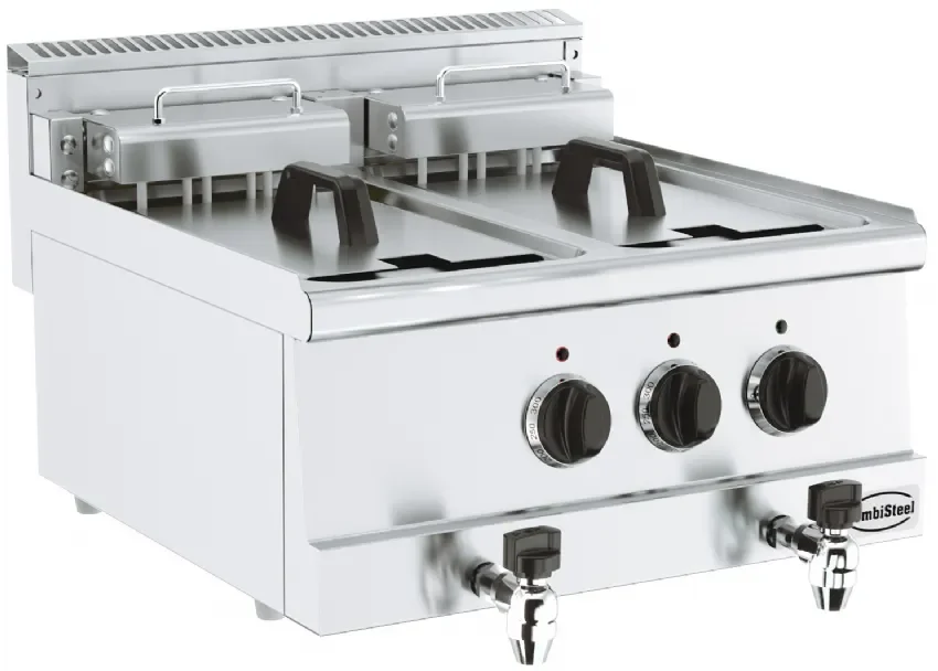 Friteuse a électrique professionnel 2x10l a poser Bon Marché