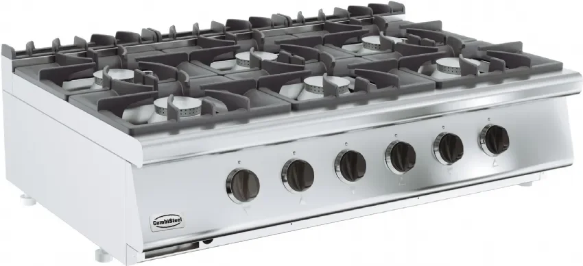 Cuisiniere a gaz pro 6 bruleurs 1200x700 Prix Bas