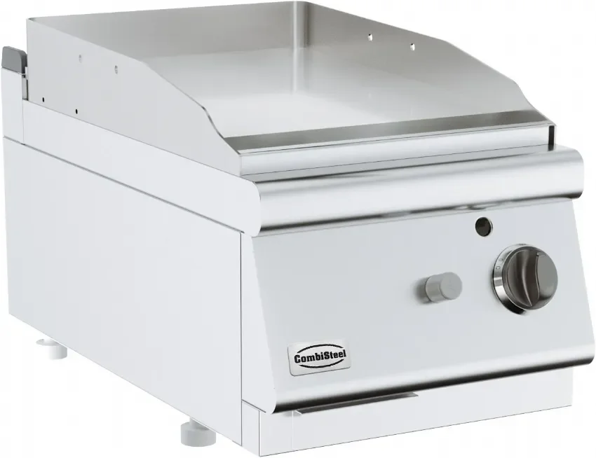 Petit Prix Plaques à snacker grill a gaz chrome lisse 400x700