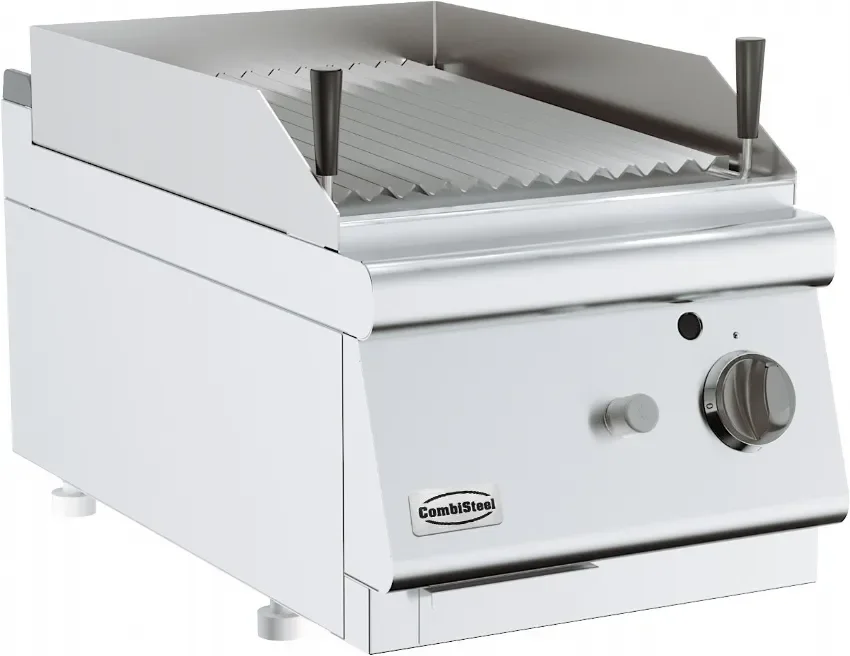 Grill pierre lavique gaz à poser 9kw allumage piezo Top Vente