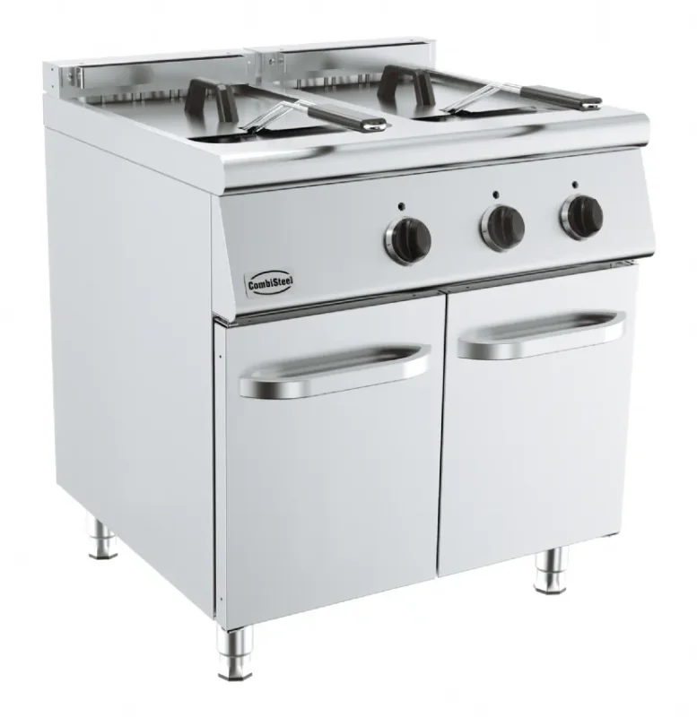 Friteuse professionnelle sur coffre a électrique 2x10l Expédition Rapide