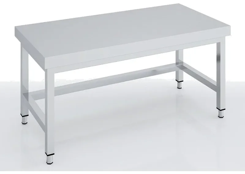 Table soubassement centrale en inox 2000x700x600 avec renfort Petit Prix