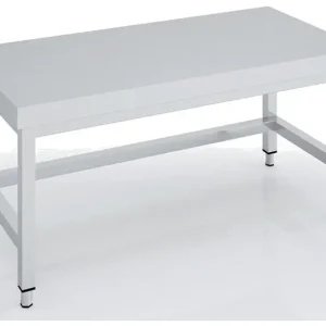 Acheter Direct Table soubassement centrale en inox 2200x700x600 avec renfort