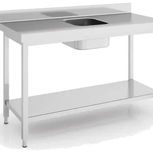 Achetez Aujourd’hui Table de chef en inox 2000x700x850 avec bac au centre