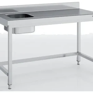 Acheter Direct Table chef en inox 1800x700x850 avec bac à gauche