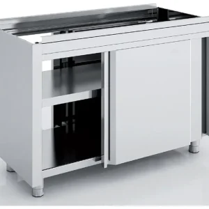 Vente Flash Meuble neutre traversant avec portes coulissantes 1000x700x850 sans dessus