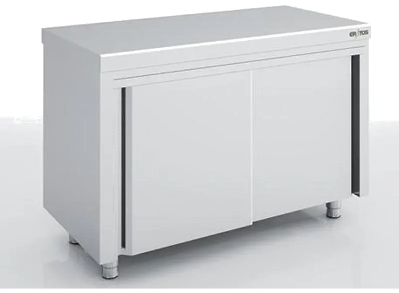 Super Prix Meuble neutre mural ou central avec portes coulissantes 1600x600x850 sans dosseret