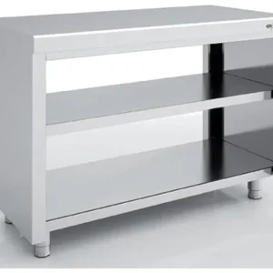 Vente Flash Meuble neutre en inox traversant 600x700x850 sans dosseret
