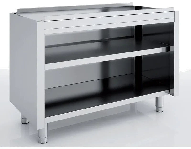 Meuble neutre ouvert en façade 2000x600x850 sans dessus Soldes