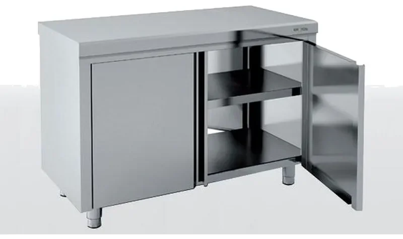 Achat Immédiat Meuble neutre traversant avec portes battantes 2+2 sans dosseret 800x700x850