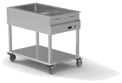 Chariot bain-marie à eau 3 bacs gn 1/1-150 Commander Maintenant