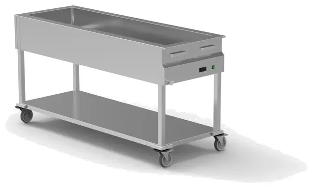 Commander Maintenant Chariot bain-marie à eau 5 bacs gn 1/1-150