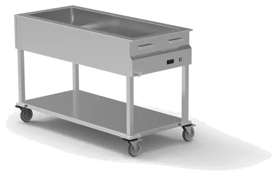 Chariot bain-marie sec 4 bacs gn 1/1-100 Offre Limitée
