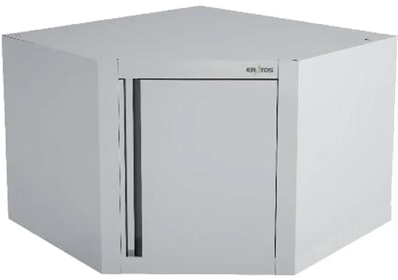 Offre Du Jour Armoire d'angle suspendue avec porte battante 700x700x600