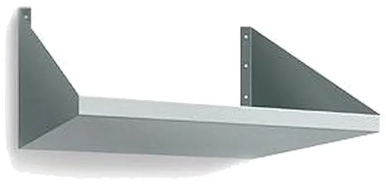 Populaire Etagère inox support micro-ondes avec rebord 550x550
