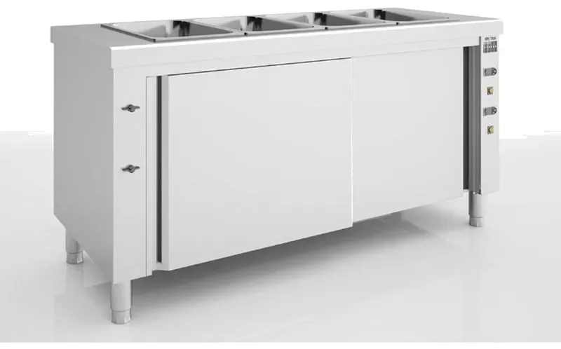 Promotion Meuble bain-marie sec 4 gn 1/1-150 avec réserve chaude