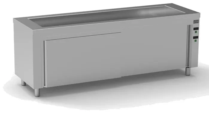 Meuble bain-marie sec 6 gn 1/1-150 avec réserve chaude Soldes