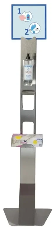 Offre Du Jour Distributeur de gel hydro-alcoolique professionnel totem en inox