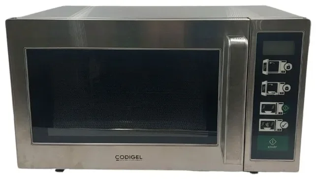 Acheter En Ligne Four à micro-ondes cafeteria professionnel en inox à sole fixe 1100w avec sonnerie de fin de cycle