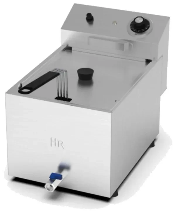 Friteuse de table professionnelle en acier inox 8 litres avec robinet de vidange Acheter En Ligne