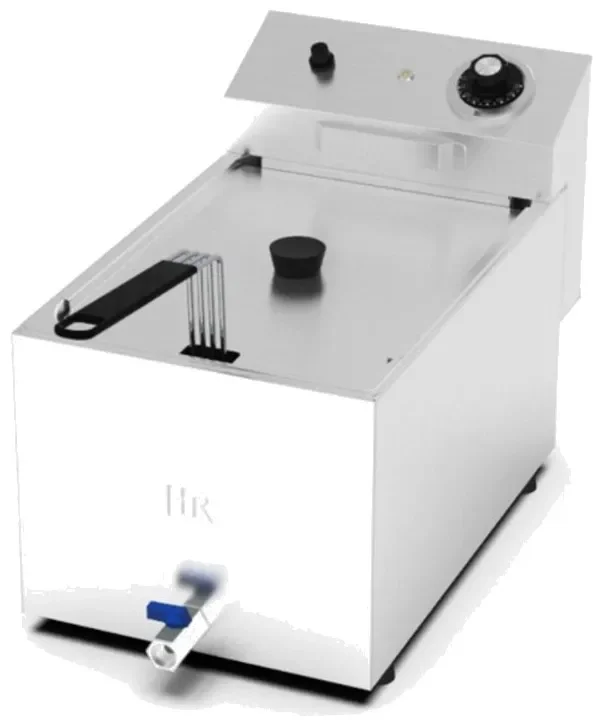 Friteuse de table professionnelle en acier inox 10 litres avec robinet de vidange Prix Cassé