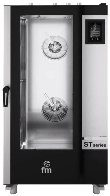 Quantité Limitée Four mixte à gaz professionnel à injection de vapeur 20 niveaux gn2/1 commandes digitales
