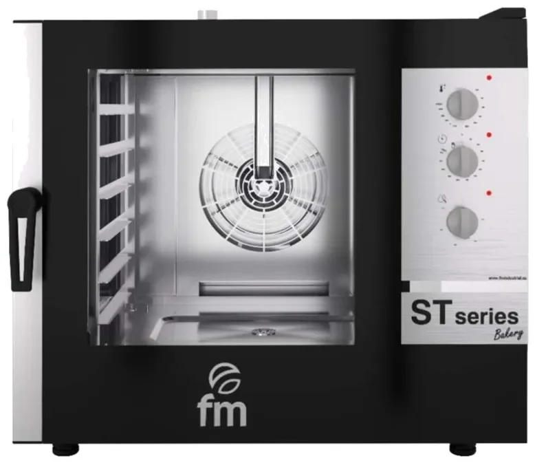 Satisfait Ou Remboursé Four mixte triphasé professionnel à injection de vapeur 4 niveaux gn1/1 commandes électromécaniques