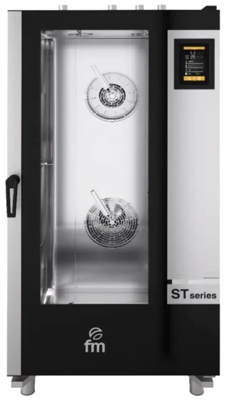Promotion Saisonnière Four mixte à gaz professionnel à injection de vapeur 16 niv 600x400 commandes digitales