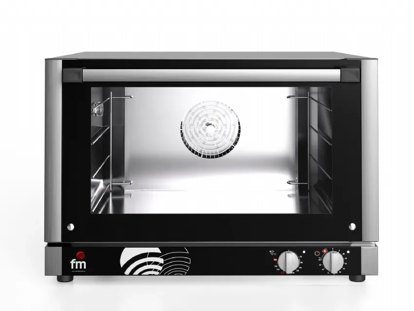 Four à air pulsé professionnel triphasé avec humidificateur 4x 600x400 commandes électromécaniques Promotion