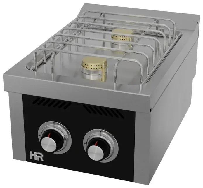Acheter Direct Fourneau à gaz professionnel "basic" 2 feux vifs profondeur 600 mm à poser