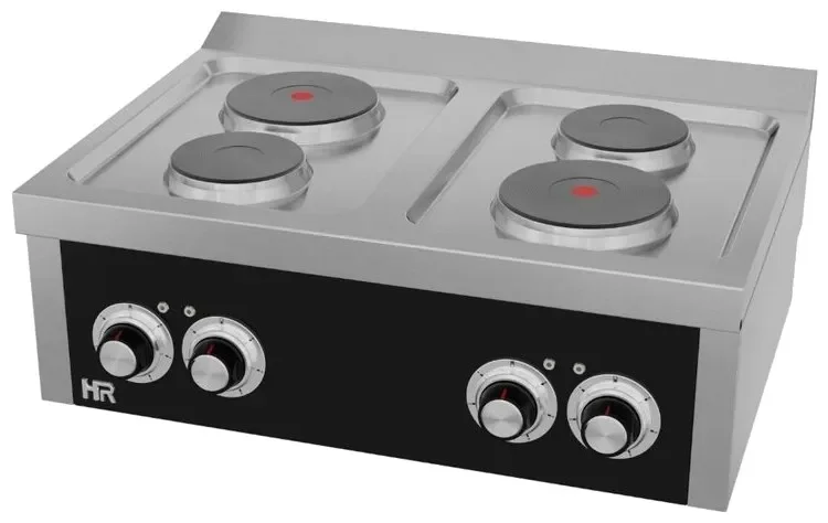 Fourneau électrique professionnel 4 plaques 600 à poser Must-Have