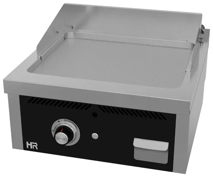 Plancha fry-top professionnelle à gaz à poser 600x600x410 mm plaque acier rectifié Offre Limitée