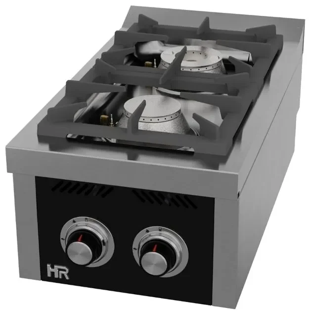 Fourneau à gaz professionnel gamme classique 2 feux vifs à poser profondeur 750 mm Soldes