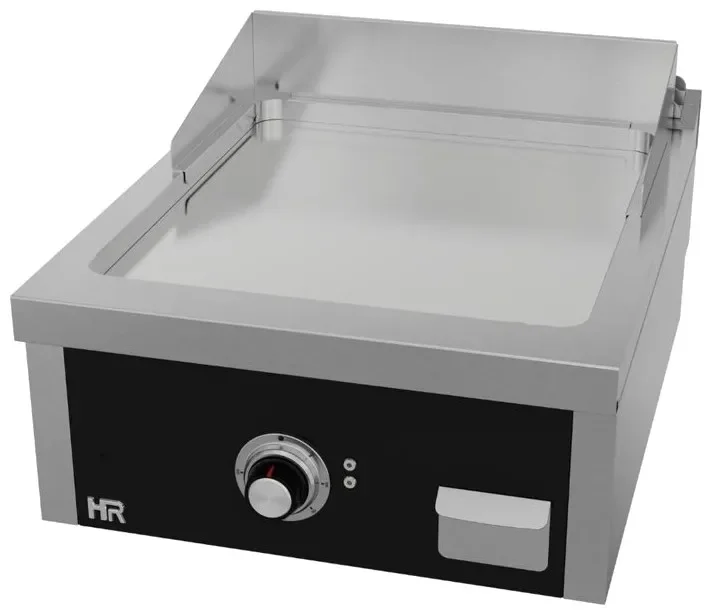 Plancha électrique fry-top professionnelle à poser 600x750x410mm plaque chromée Usine Directe