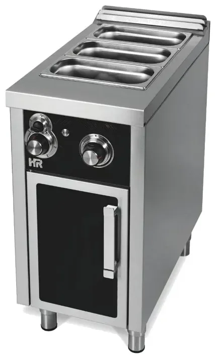 Bain marie à gaz professionnel sur placard profondeur 750 mm réservoir gn1/1 Top Vente