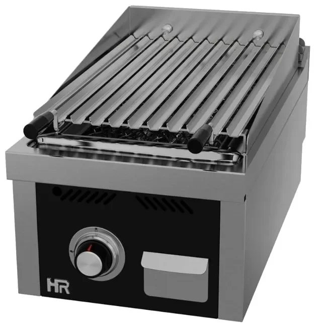Paiement Sécurisé Barbecue à gaz professionnel à poser 400x750x410 mm avec grille en v